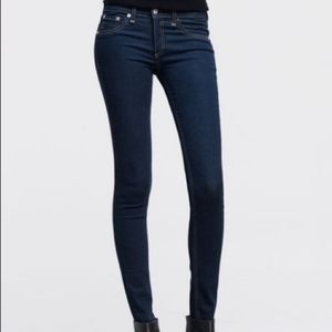 Rag & Bone Dark Indigo The Legging Jeans / Jeggings - Low Waist